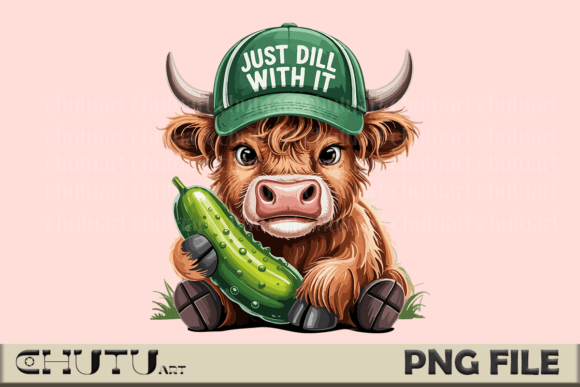 Dill Cow PNG: A Whimsical Asset for Modern Design