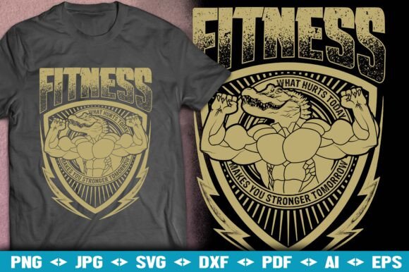 Elevate Your Brand with Dynamic Fitness T-Shirt Design