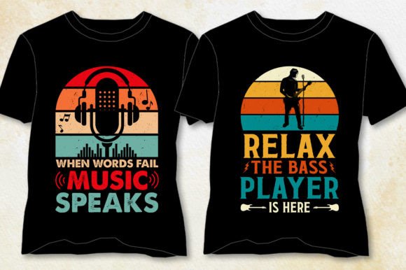 Music Lover T-Shirt Design Bundle: Professional Creative Assets