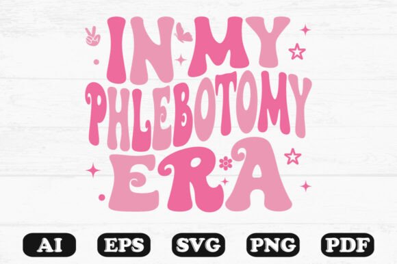 Phlebotomy Era Retro Design: Vintage Groovy SVGs