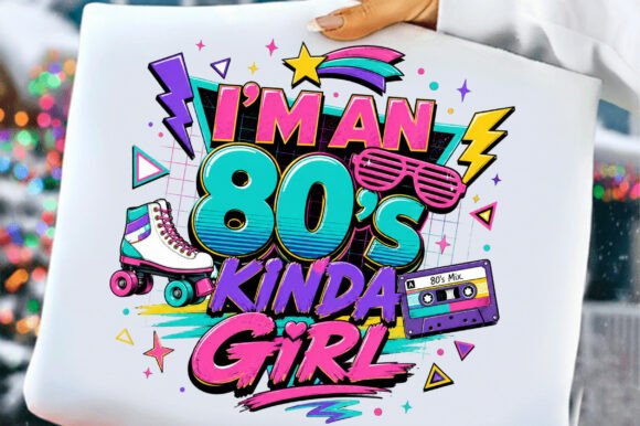 Retro 80's Kinda Girl: A Dynamic Design Asset
