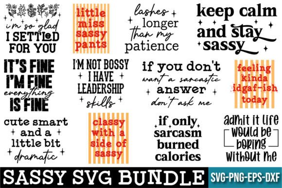 Sassy SVG Bundle: Elevate Your T-Shirt & Merch Designs