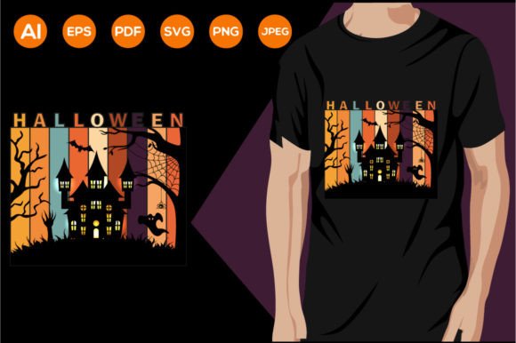 Unlock Spooky Creativity with Halloween Trendy Graphics T-Shirt Design