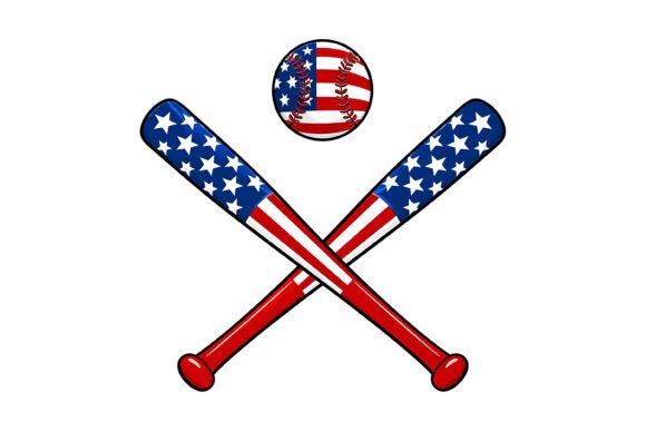 USA Baseball Crossed Bats Design: A Symbol of Team Spirit and National Pride